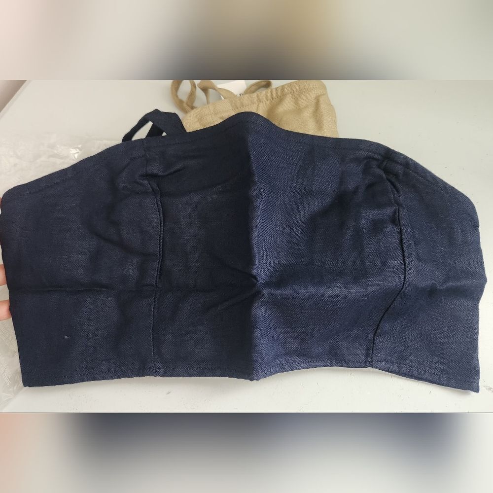Bundle of Gap Linen Blend Sleevess Crop Top SMALL Petite - Picture 5 of 6
